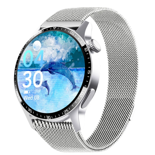 F207 Smart Watch 1.35-Inch Narrow Edge Screen Supports Bluetooth Calls / 24H Health Monitoring / 150+ Sports Modes, Color: Silver Milan - Smart Watches by buy2fix | Online Shopping UK | buy2fix