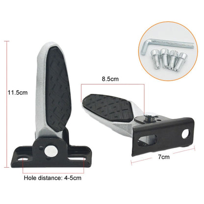 Electric Motorcycle Folding Foot Pegs Modification Pedal Pad Footrests, Style: With Anti-slip Pad - Others by buy2fix | Online Shopping UK | buy2fix