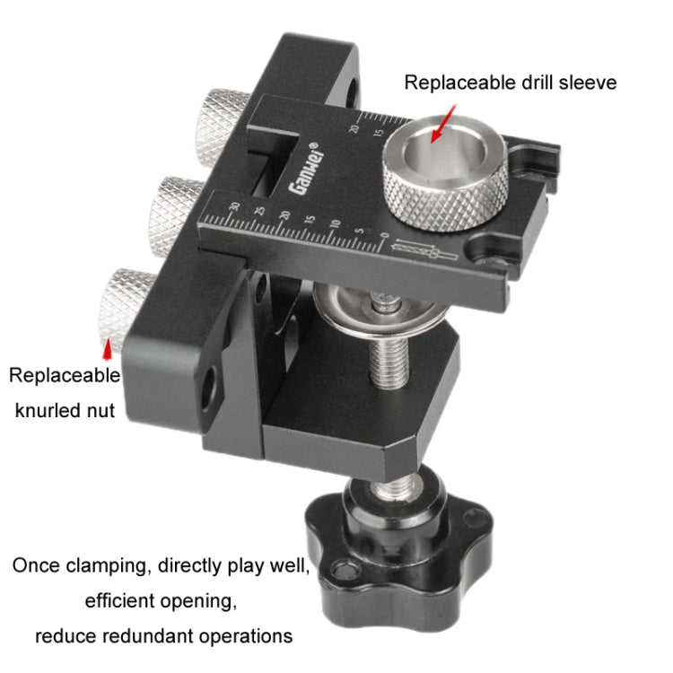 Ganwei 3 in 1 Mini Woodworking Positioning Punch Embedded Parts, Model: MG0-001-0048-A - Others by Ganwei | Online Shopping UK | buy2fix