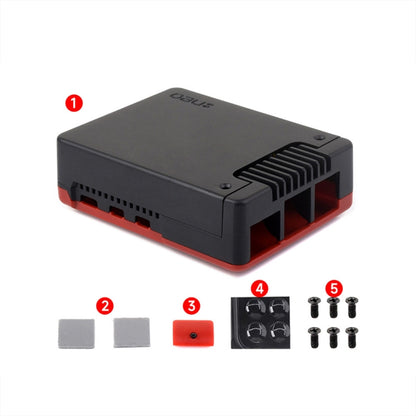 Waveshare 26587 For Raspberry Pi 5 Argon Neo Aluminum Alloy Case, Spec: Standard - Raspberry Pi Accessories by Waveshare | Online Shopping UK | buy2fix