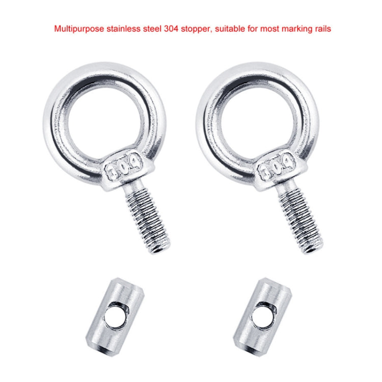 RV Sunshade 304 Stainless Steel Slide Rail Ring, Specifications: 1pcs M4 Ring + Cylinder - Marine Accessories & Parts by buy2fix | Online Shopping UK | buy2fix