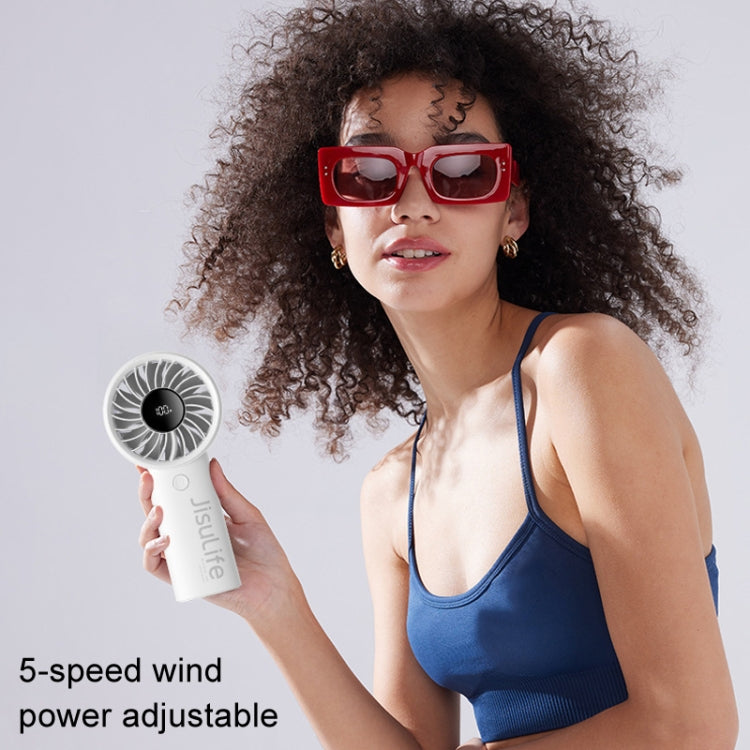 JisuLife Life4 Handheld Portable Small Rechargeable Fan, Battery Capacity: 3600mAh Gray - Electric Fans by JisuLife | Online Shopping UK | buy2fix