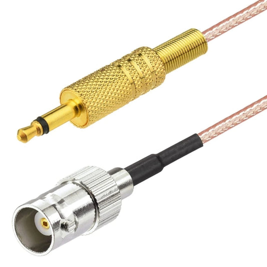 100cm BNC Female To 3.5mm Male Stereo Adapter Coaxial Power Audio RG316 Cable - Connectors by buy2fix | Online Shopping UK | buy2fix