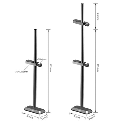 COOLMOON GH260 Desktop Computer Vertical Mounted Graphics Card Protection Shelf Metal Rod Magnetic Support Bracket, Color: GH260 Silver - Caddies & Enclosures by COOLMOON | Online Shopping UK | buy2fix