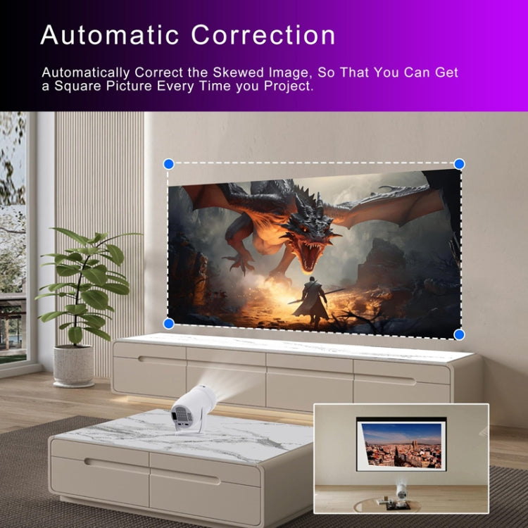 HY400 Android 12.0 System Intelligent Projector Portable Family Projector US Plug - Mini Projector by buy2fix | Online Shopping UK | buy2fix