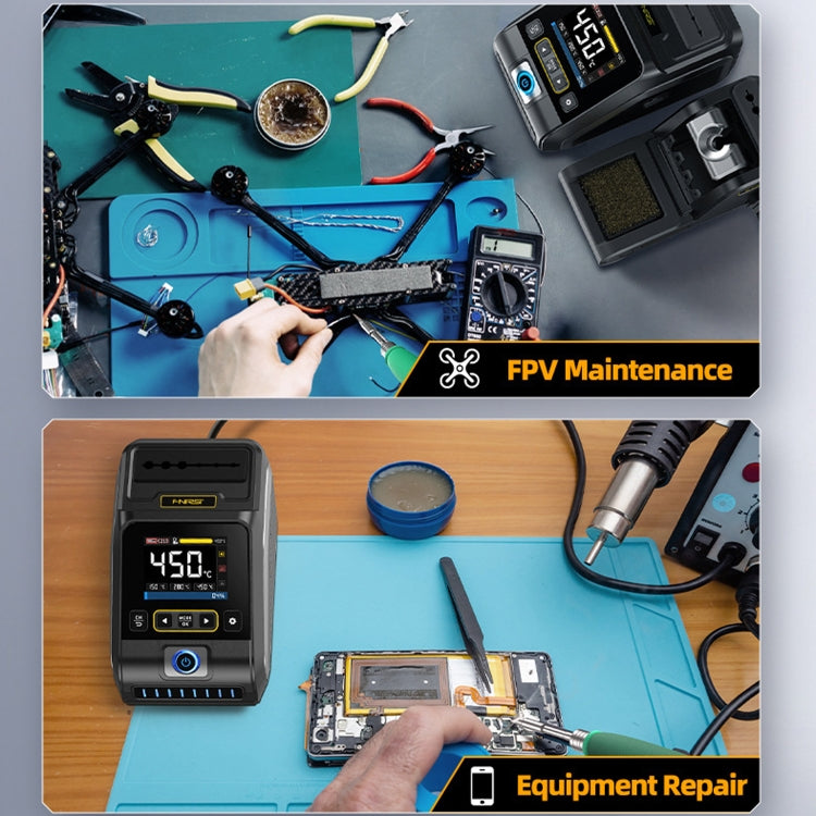 FNIRSI 200W Intelligent Constant Temperature Electric Soldering Iron Station, Set: EU Plug F210 K Head - Electric Soldering Iron by FNIRSI | Online Shopping UK | buy2fix