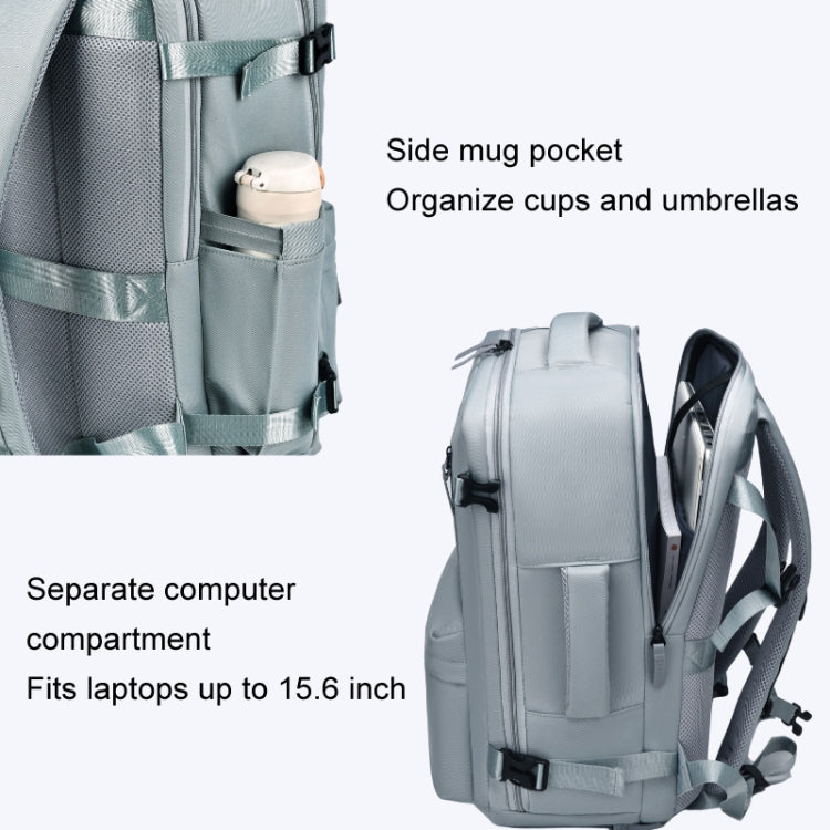 WEIXIER B723 Large Capacity Travel Backpack Simple Computer Bag(Beige) - Double-shoulder Bags by WEIXIER | Online Shopping UK | buy2fix