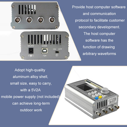 JUNTEK Programmable Dual-Channel DDS Function Arbitrary Waveform Signal Generator, Frequency: 50MHz(AU Plug) - Other Tester Tool by buy2fix | Online Shopping UK | buy2fix