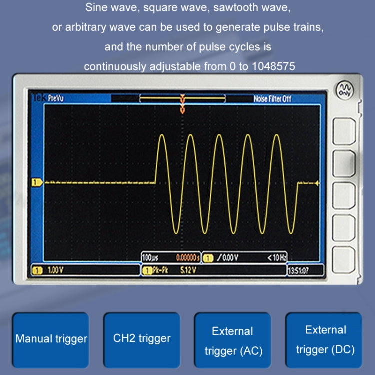 JUNTEK Programmable Dual-Channel DDS Function Arbitrary Waveform Signal Generator, Frequency: 60MHz(EU Plug) - Other Tester Tool by buy2fix | Online Shopping UK | buy2fix