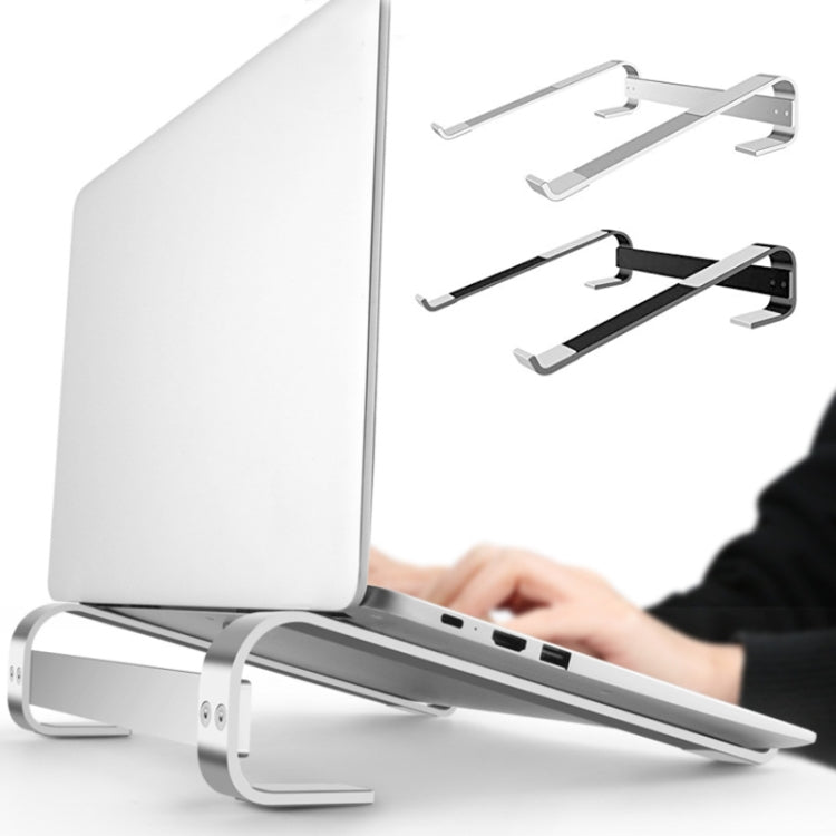 Aluminum Alloy Desktop Laptop Stand(Black) - Laptop Stand by buy2fix | Online Shopping UK | buy2fix