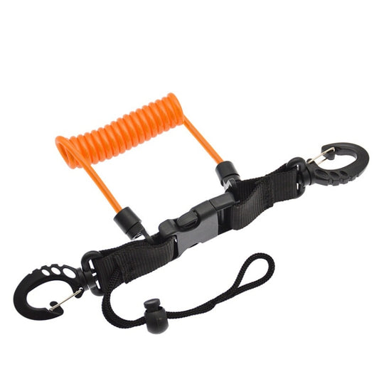 Diving Camera TPU Spring Steel Wire Retractable Anti-lost Rope, Color: Orange - Diving Accessories by buy2fix | Online Shopping UK | buy2fix