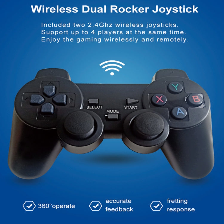 W8PRO 64G Dual System HD Wireless Joystick Retro Gaming Console With 36000+ Games US Plug - Pocket Console by buy2fix | Online Shopping UK | buy2fix