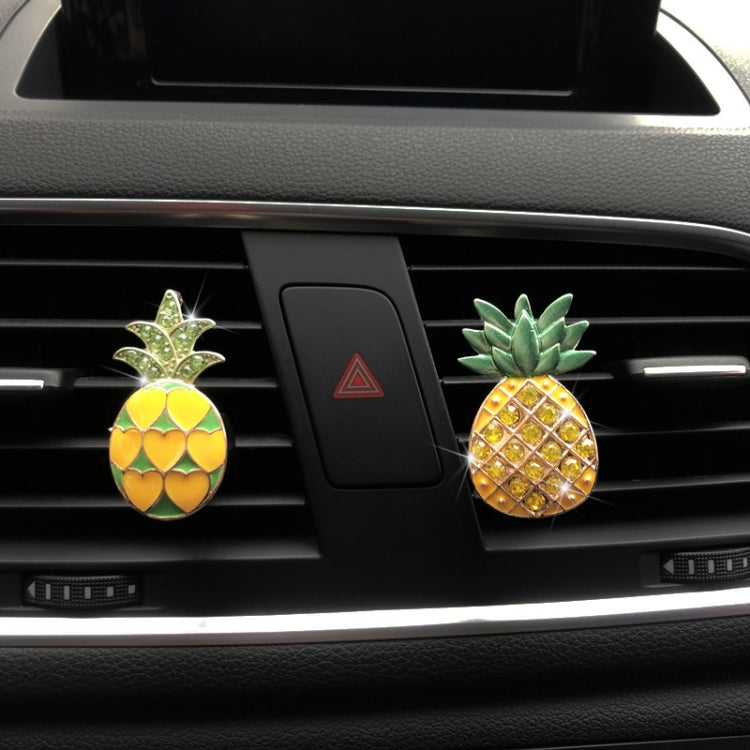 Car Air Conditioning Vent Pineapple Decorative Aromatherapy Clip(Rhinestones) - Air Freshener by buy2fix | Online Shopping UK | buy2fix