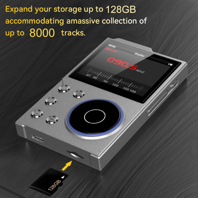 2.4 Inch HIFI Bluetooth Music Player DSD256 Mastering Sound Quality Walkman, Memory: 16GB+32GB(Black) - MP3 Player by buy2fix | Online Shopping UK | buy2fix