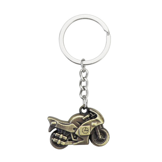 Simulation Cool Motorcycle Keychain Metal Decoration Pendant, Style: X-104 Green Antique - Key Rings by buy2fix | Online Shopping UK | buy2fix