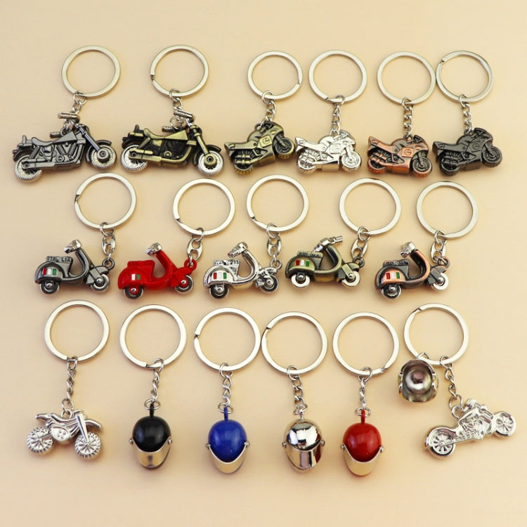 Simulation Cool Motorcycle Keychain Metal Decoration Pendant, Style: X-224 Silver - Key Rings by buy2fix | Online Shopping UK | buy2fix