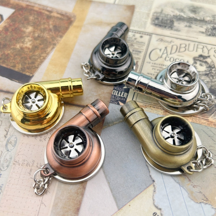 Car Tuning Accessories Turbo Keychain Decorative Pendant, Style: Large Bronze - Key Rings by buy2fix | Online Shopping UK | buy2fix