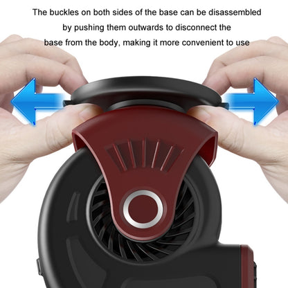 Portable Car Heater Small Fan Defogger, Color: 24V Red - Heating & Fans by buy2fix | Online Shopping UK | buy2fix