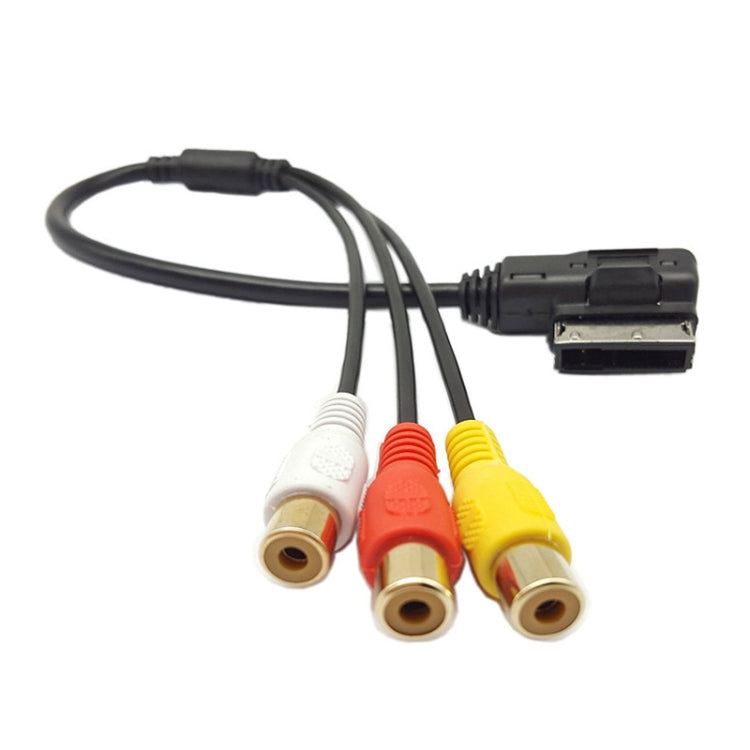 For Audi A6L / A8 / A5 / Q5 / Q7 / A1 AMI AUX 3RCA Lotus Input Cable - DIY Cables by buy2fix | Online Shopping UK | buy2fix