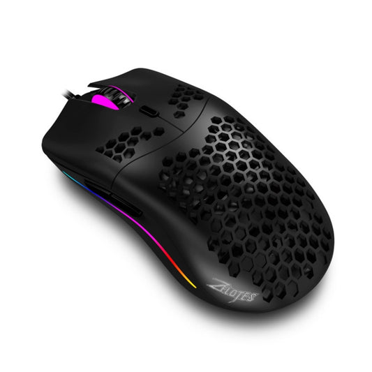 ZELOTES C7 7-buttons RGB Lighting Hollow Computer Office Wired Mouse(Black) - Wired Mice by ZELOTES | Online Shopping UK | buy2fix