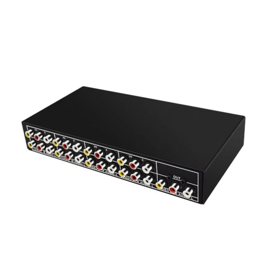 VSW81 AV 8 In 1 Out Audio and Video Switcher RCA Switch Splitter(Black) - Splitter Adapter by buy2fix | Online Shopping UK | buy2fix