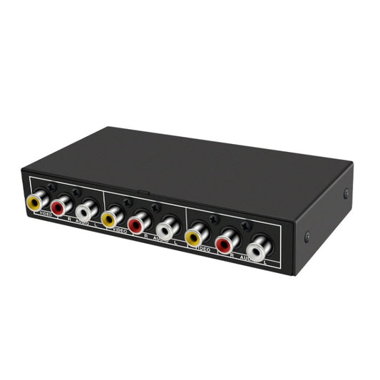 VSW21 AV 2 In 1 Out Audio Switcher RCA Audio Selector Box - Splitter Adapter by buy2fix | Online Shopping UK | buy2fix