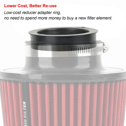 Car Modified Air Filter Reducer Rubber Ring(76mm To 70mm) - Air Conditioning System by buy2fix | Online Shopping UK | buy2fix