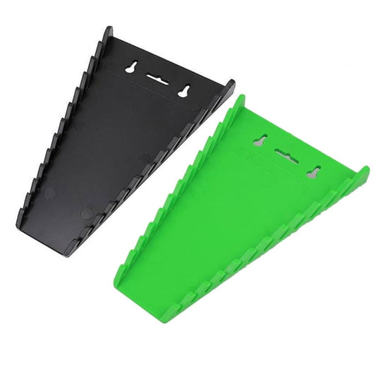 12-Slot Plastic Magnetic Removable Tray Wrench Storage Bracket(Black+Green) - Other Tools by buy2fix | Online Shopping UK | buy2fix