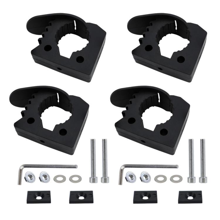 4pcs Quick Installation Clamp Rubber Fixing Buckle For 3-4cm Pipe - Marine Accessories & Parts by buy2fix | Online Shopping UK | buy2fix