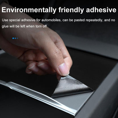 For Tesla Model 3 Renewed Center Console Panel Protection Sticker, Color: Matt Black - Car Interior Mouldings by buy2fix | Online Shopping UK | buy2fix