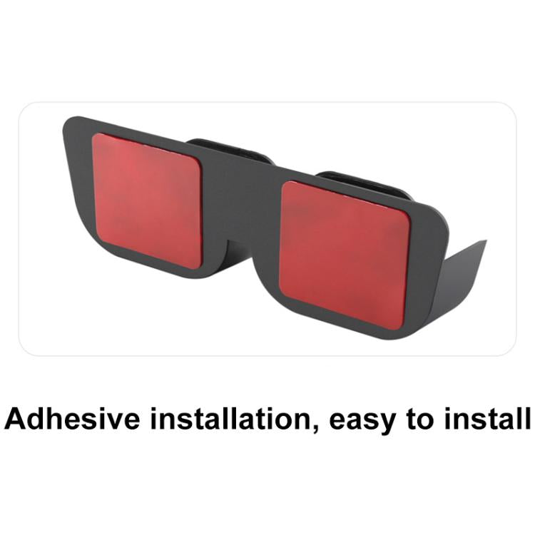 Adhesive Car Glasses Case Car Dashboard Card Storage Rack(Red) - Sunglasses & Glasses Clips by buy2fix | Online Shopping UK | buy2fix