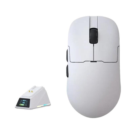 Ajazz AJ159 APEX Gaming Mouse PAW3395 Wireless Tri-Mode Lightweight With Charging Dock Mouse(White) - Wireless Mice by Ajazz | Online Shopping UK | buy2fix