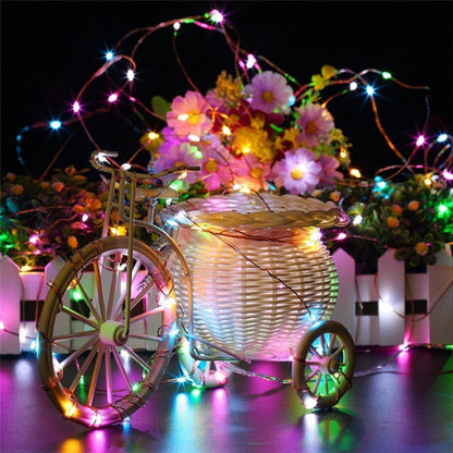 22m 200 LEDs Solar Powered Home Garden Copper Wire String Fairy Light Outdoor Christmas Party Decor Strip Lamp with 8 Modes(White Light) - Christmas Decoration Lamps by buy2fix | Online Shopping UK | buy2fix