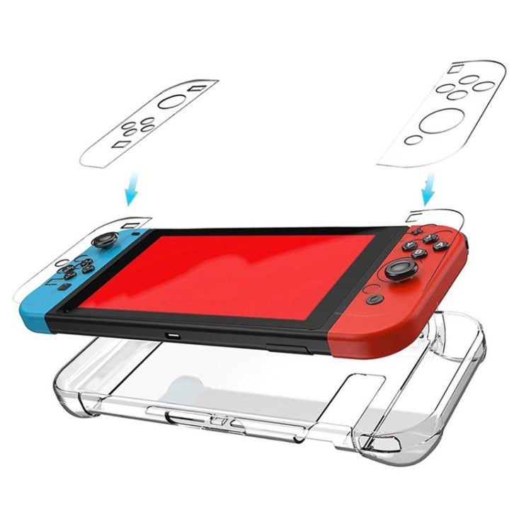 Hard PC Protection Cover for Nintendo Switch NS Case Detachable Crystal Plastic Shell Console Controller Accessories(Black) - Cases by buy2fix | Online Shopping UK | buy2fix