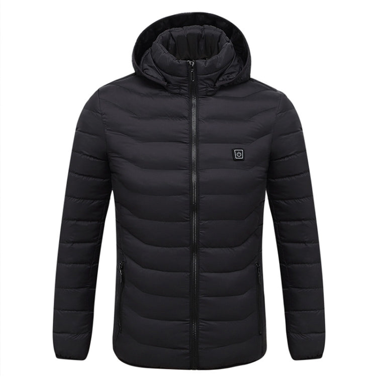 Winter Smart Electric Heating Hooded Jacket, Size:M(Black) - Down Jackets by buy2fix | Online Shopping UK | buy2fix