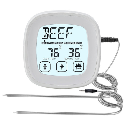 TS-802A Kitchen Food Cooking BBQ Dual Probe Touch Screen Thermometer - Cooking Thermometers by buy2fix | Online Shopping UK | buy2fix