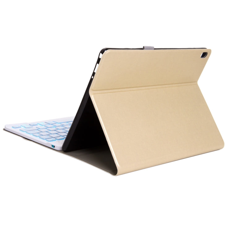 DY-P10 2 in 1 Removable Bluetooth Keyboard + Protective Leather Tablet Case with Holder for Lenovo Tab P10 10.1 inch(Gold) - Lenovo Keyboard by buy2fix | Online Shopping UK | buy2fix