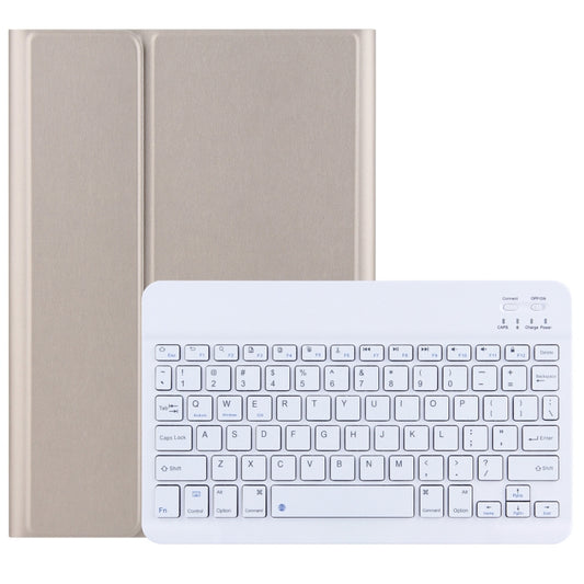 DY-E10 2 in 1 Removable Bluetooth Keyboard + Protective Leather Tablet Case with Holder for Lenovo Tab E10(Gold) - Lenovo Keyboard by buy2fix | Online Shopping UK | buy2fix