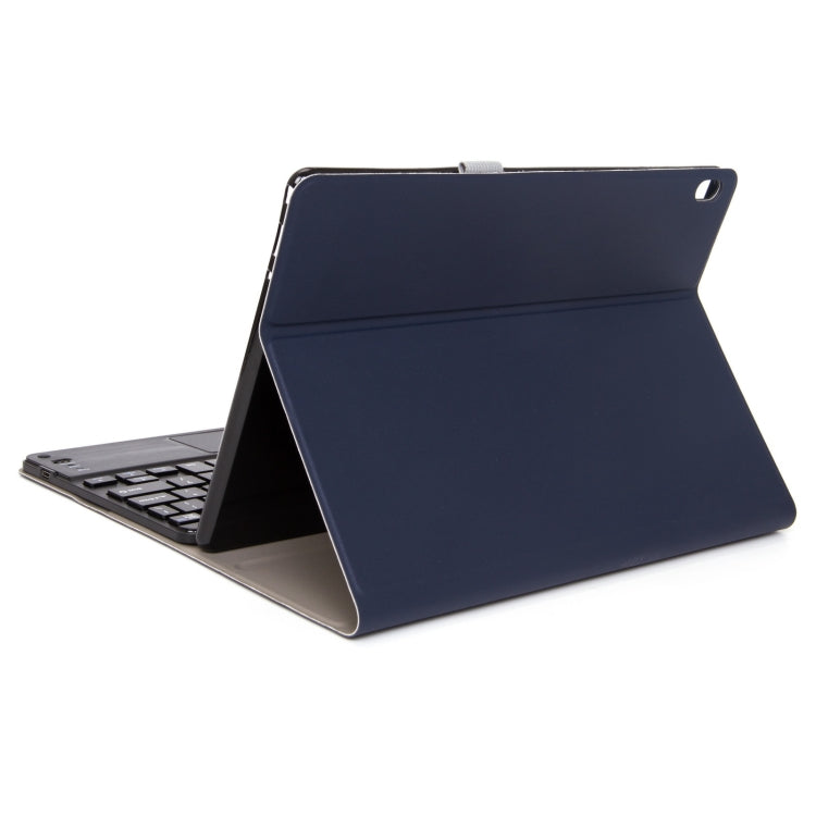 DY-P10-C 2 in 1 Removable Bluetooth Keyboard + Protective Leather Tablet Case with Touchpad & Holder for Lenovo Tab P10 10.1 inch(Blue) - Lenovo Keyboard by buy2fix | Online Shopping UK | buy2fix
