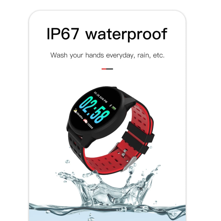 KY108 1.3 inches 240x240 Resolution Smart Bracelet IP67 Waterproof, Support Call Reminder /Heart Rate Monitoring /Sleep Monitoring /Blood Pressure Monitoring /Blood Oxygen Monitoring (Red) - Smart Wear by buy2fix | Online Shopping UK | buy2fix