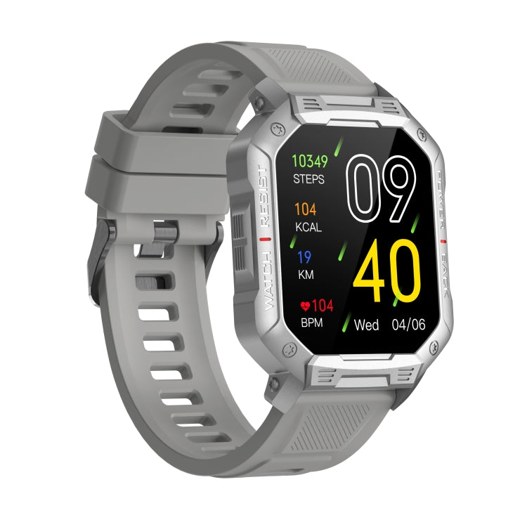 HAMTOD NX3 1.83 inch Smart Watch, Support Bluetooth Call / Sleep / Heart Rate / Blood Oxygen / Blood Pressure Monitoring(Grey) - Smart Watches by HAMTOD | Online Shopping UK | buy2fix