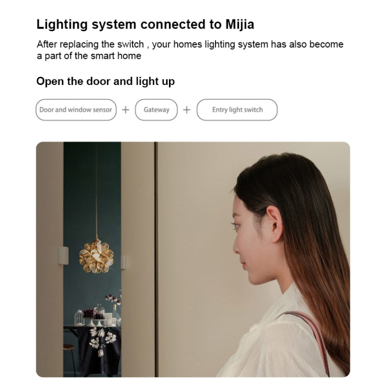 Original Xiaomi Mijia ZNKG03HL 3 Keys Smart Display Screen Lamps Wall Switch, Support Mobile Phone Remote Control - Smart Switch by Xiaomi | Online Shopping UK | buy2fix