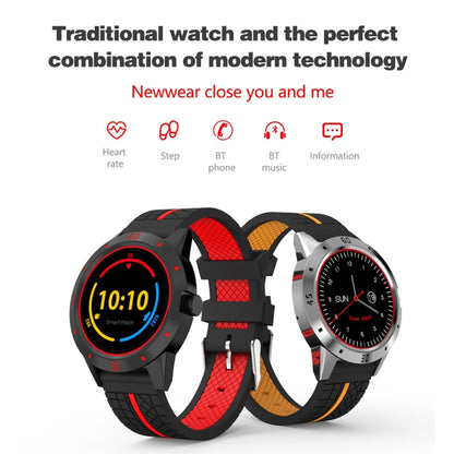 N6 Smart Watch 1.3 inch TFT Screen MTK2502C Bluetooth4.0, Silicone Watch Band, Support Heart Rate Monitor & Pedometer & Sleep Monitor & Sedentary Reminder(Red) - Smart Wear by buy2fix | Online Shopping UK | buy2fix