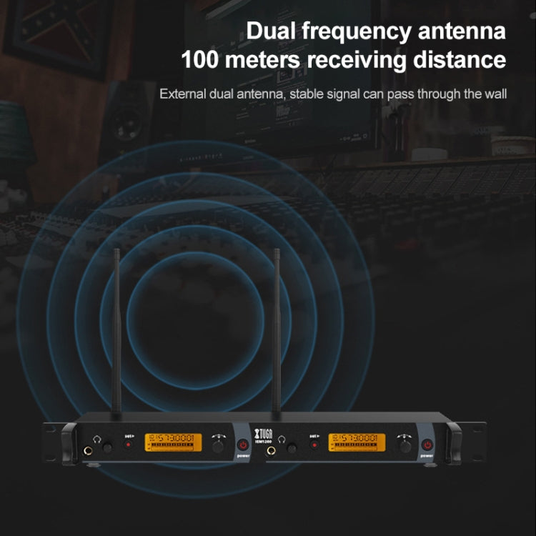 XTUGA IEM1200 Wireless Receiver Bodypack Stage Singer Ear Monitor System - Microphone by XTUGA | Online Shopping UK | buy2fix