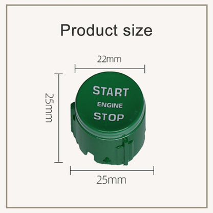 One-key Start Engine Stop Switch Button for Land Rover Range Rover / Discovery, Left Driving(Green) - Car Switches by buy2fix | Online Shopping UK | buy2fix