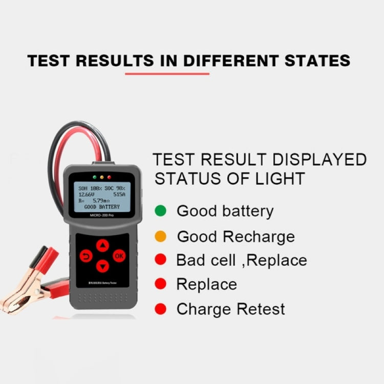MICRO-200 PRO Car Battery Tester Battery Internal Resistance Life Analyzer, Western European Version - Code Readers & Scan Tools by buy2fix | Online Shopping UK | buy2fix