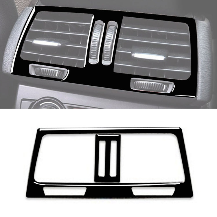 Car Rear Seat Air Vent Type C Decorative Sticker for BMW E70 X5 / E71 X6 2009-2013, Left and Right Drive Universal(Black) - In Car by buy2fix | Online Shopping UK | buy2fix