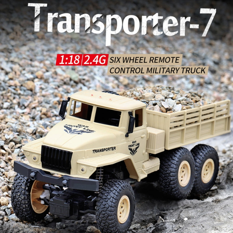 JJR/C 1:18 2.4Ghz 4 Channel Remote Control Dongfeng 7 Six-wheeled Armor Truck Vehicle Toy(Yellow) - RC Cars by JJR/C | Online Shopping UK | buy2fix