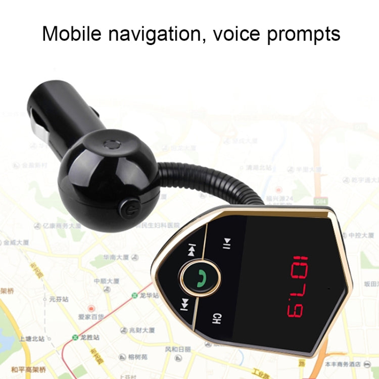 Bluetooth FM Transmitter Wireless In-Car Radio Adapter Music Player Hands-Free Calling Car Kit, Dual USB Charger, Support Bluetooth/ Micro SD Card/ Aux Input/ USB Disk - Bluetooth Car Kits by buy2fix | Online Shopping UK | buy2fix