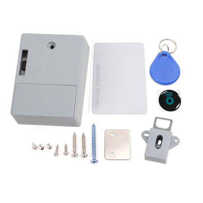 T3 ABS Magnetic Card Induction Lock Invisible Bilateral Open Cabinet Door Lock (Grey) - Home & Garden by buy2fix | Online Shopping UK | buy2fix
